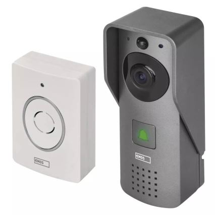 Bezdrôtový videozvonček so senzorom pohybu GoSmart 12V/3xAA IP44 Wi-Fi Tuya