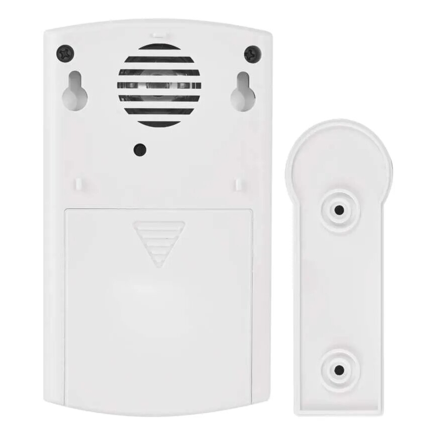 Bezdrôtový zvonček 3xAA/1xCR2032 IP44 biela/strieborná