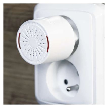 Bezdrôtový zvonček do zásuvky 230V + 1xCR2032 biely