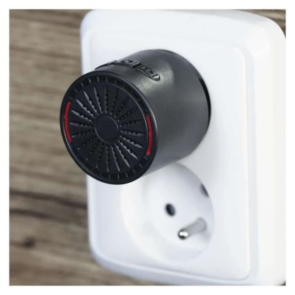 Bezdrôtový zvonček do zásuvky 230V + 1xCR2032 čierna