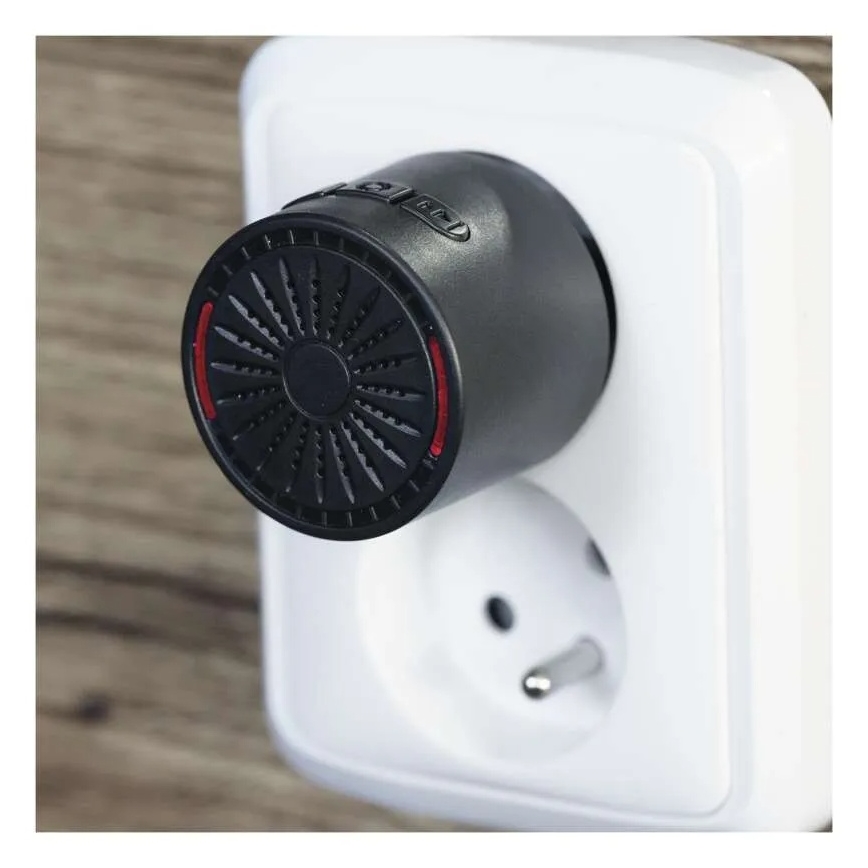 Bezdrôtový zvonček do zásuvky 230V + 1xCR2032 čierna