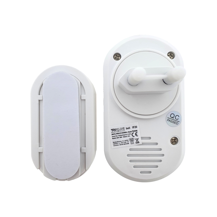 Bezdrôtový zvonček do zásuvky BELL 230V + 1x23A hnedá