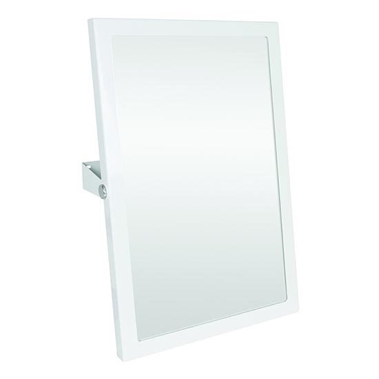 Biele zrkadlo 40x60 cm