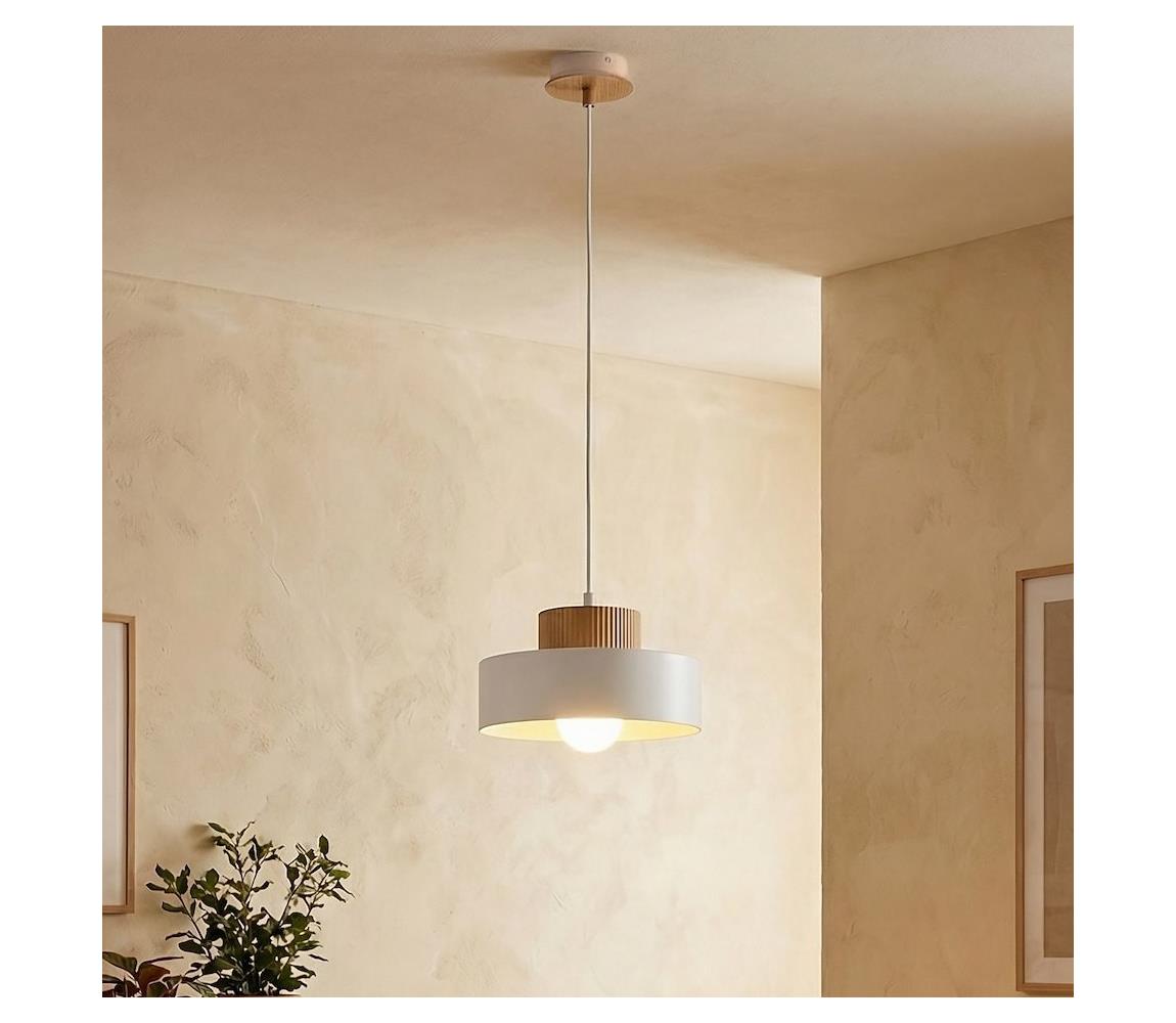 EMIBIG Biely luster na lanku KIVI 1xE27/15W/230V 1669/1S
