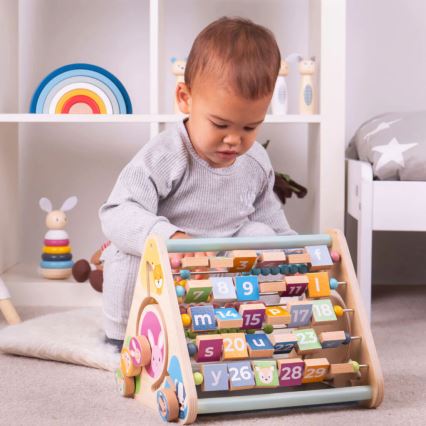 Bigjigs Toys - Aktívny trojuholník so zvieratkami