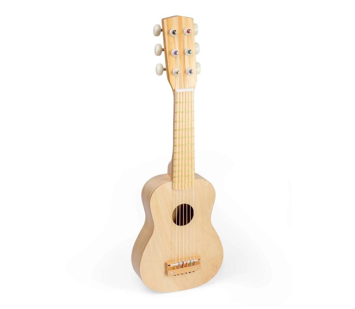 Bigjigs Toys - Detská drevená gitara BJ37089
