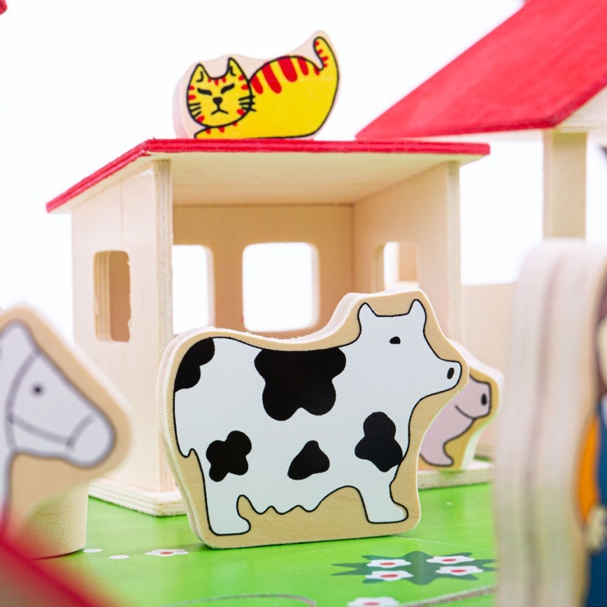Bigjigs Toys - Drevená farma