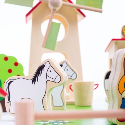 Bigjigs Toys - Drevená farma
