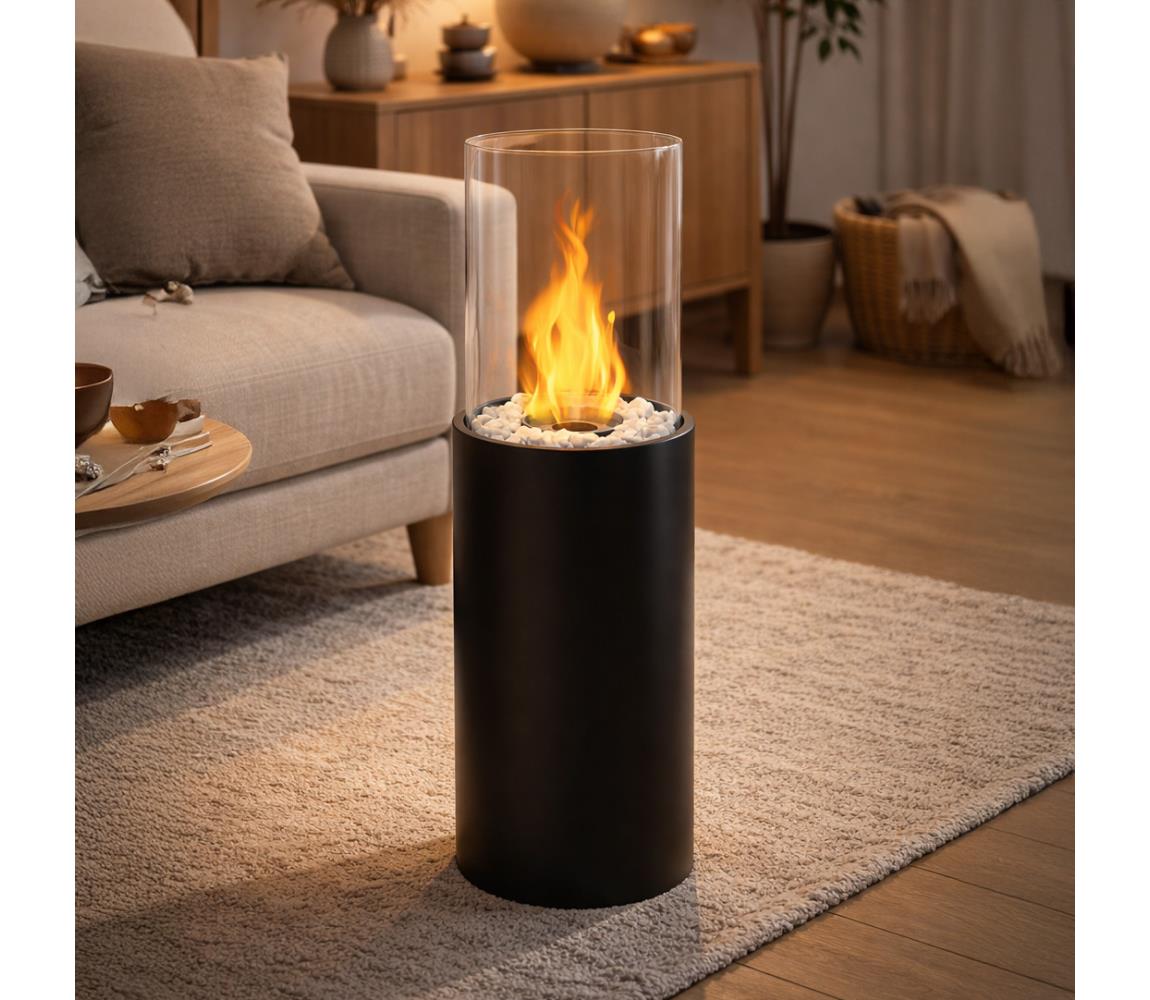 Estilo Home BIO krb ROMA 26,5x80,5 cm 2kW čierna + ochranný kryt 5905623250762