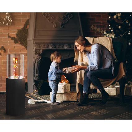 BIO krb ROMA 26,5x80,5 cm 2kW čierna + ochranný kryt