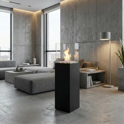 Biokrb ALICANTE 26,5x80,5 cm 2 kW čierny + ochranný kryt