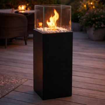 Biokrb ALICANTE 26,5x80,5 cm 2kW čierny