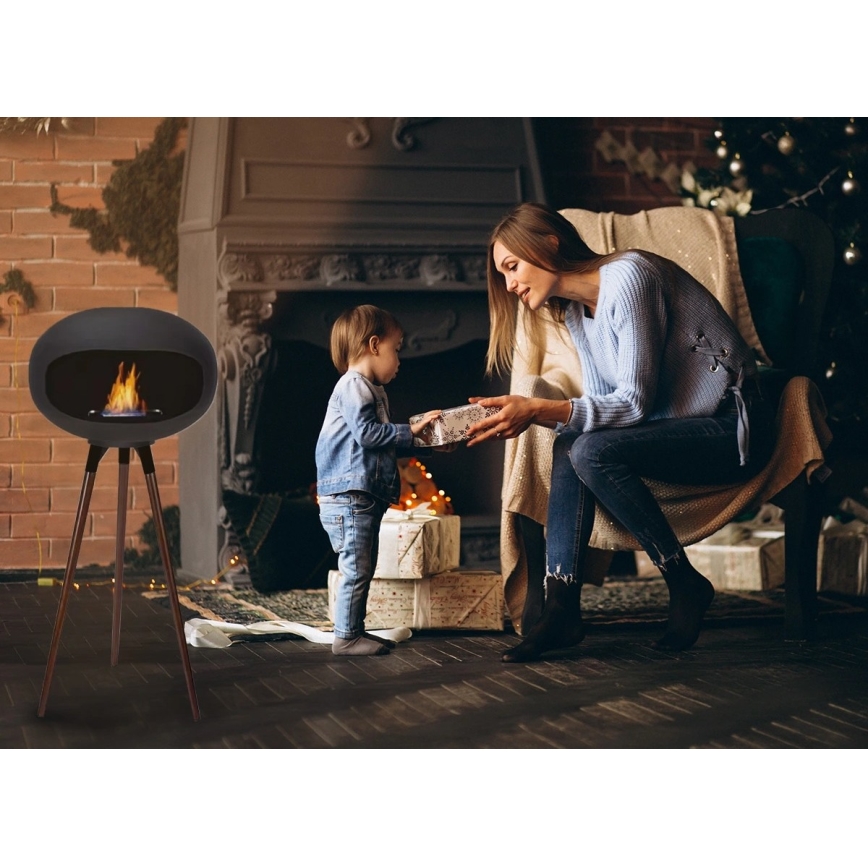 Biokrb TOKIO 45x100 cm 2 kW čierny