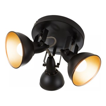 Bodové svietidlo 3xE14/40W/230V čierne