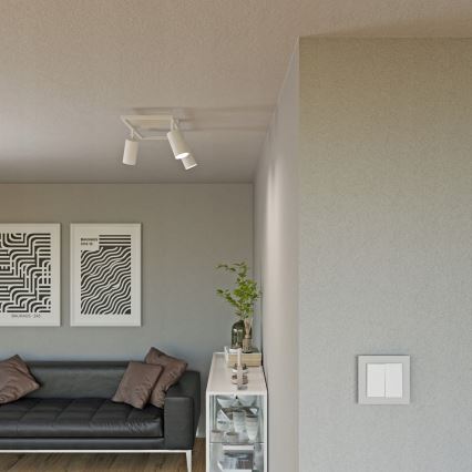 Bodové svietidlo 3xGU10/30W/230V biele