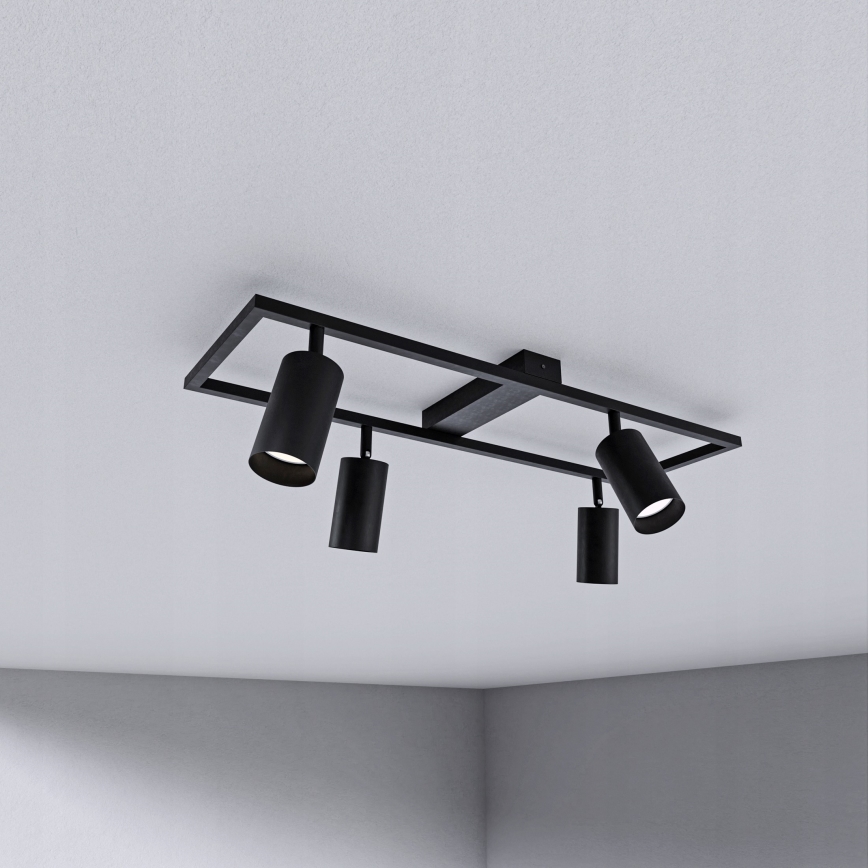 Bodové svietidlo 4xGU10/30W/230V čierne