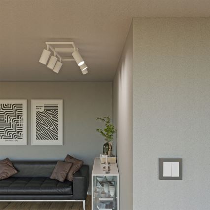 Bodové svietidlo 6xGU10/30W/230V biele