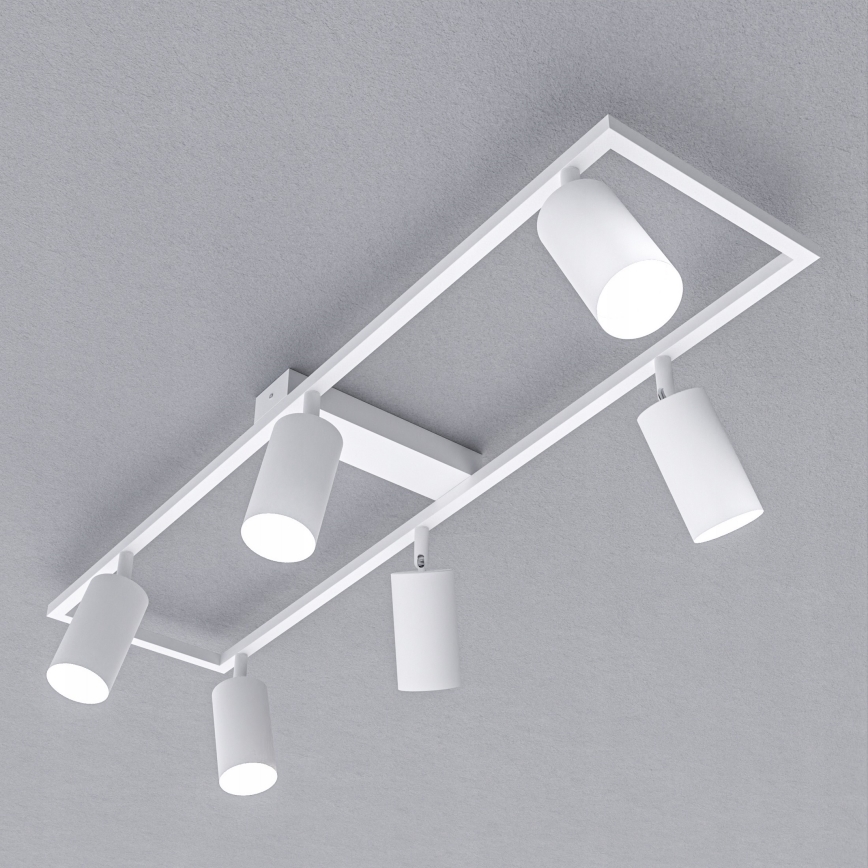 Bodové svietidlo 6xGU10/30W/230V biele