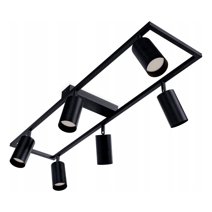 Bodové svietidlo 6xGU10/30W/230V čierne