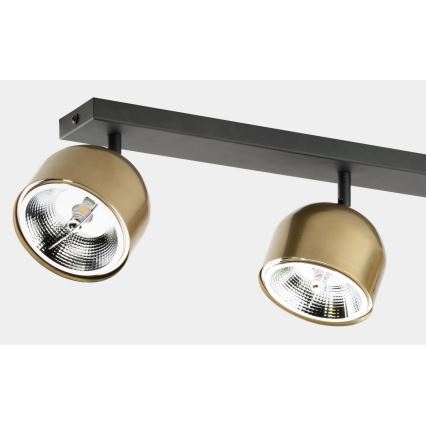 Bodové svietidlo ALTEA 3xAR111 GU10/50W/230V zlatá/čierna