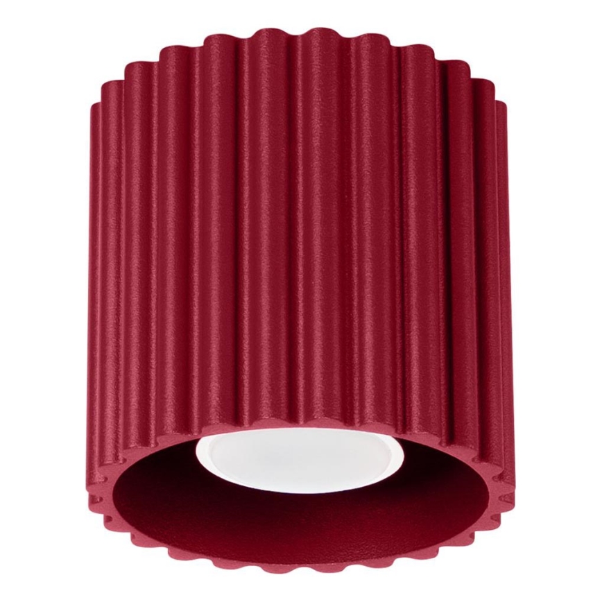 Bodové svietidlo AURA 1xGU10/10W/230V, priemer 10 cm, červené
