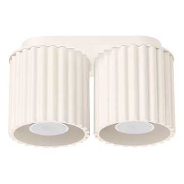 Bodové svietidlo AURA 2xGU10/10W/230V krémové
