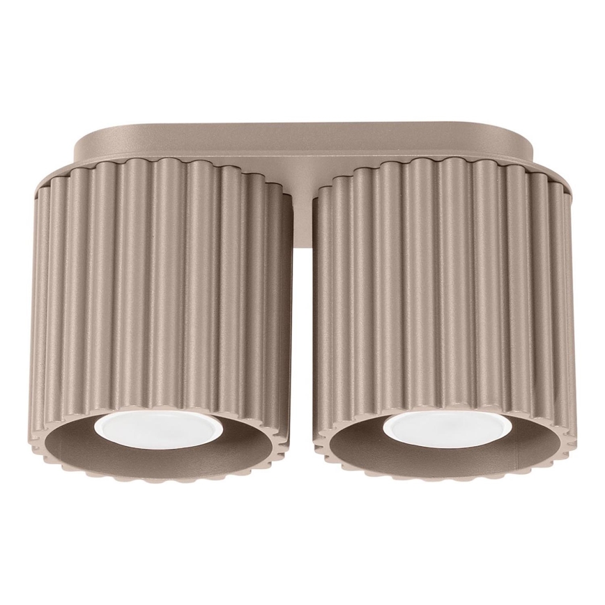 Bodové svietidlo AURA 2xGU10/10W/230V taupe