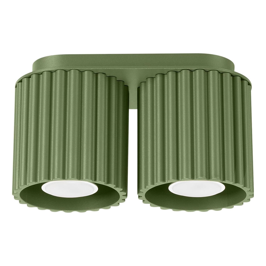 Bodové svietidlo AURA 2xGU10/10W/230V zelené