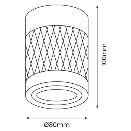 Bodové svietidlo BIMA 1xGU10/25W/230V okrúhly biela