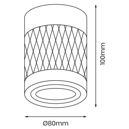 Bodové svietidlo BIMA 1xGU10/25W/230V okrúhly čierna