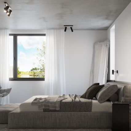 Sollux SL.0501 - Bodové svietidlo DIREZIONE 3 3xGU10/40W/230V