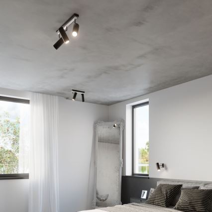 Sollux SL.0501 - Bodové svietidlo DIREZIONE 3 3xGU10/40W/230V
