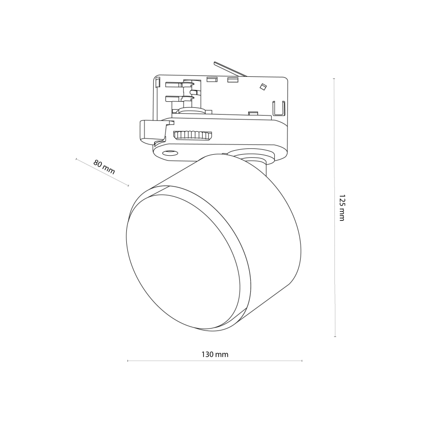 Bodové svietidlo do 3-fázového lištového systému TRACER 1xGX53/11W/230V biela