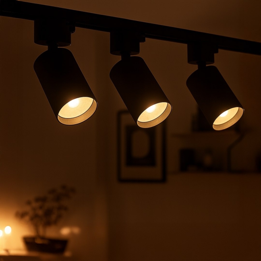 Bodové svietidlo do jednofázového lištového systému TIGER 1xGU10/10W/230V čierne