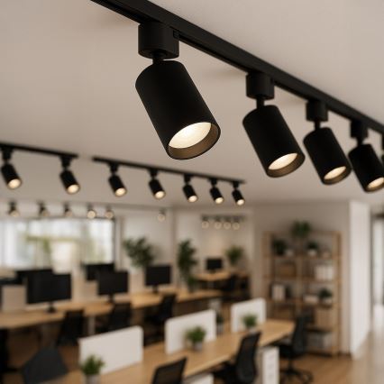 Bodové svietidlo do jednofázového lištového systému TIGER 1xGU10/10W/230V čierne