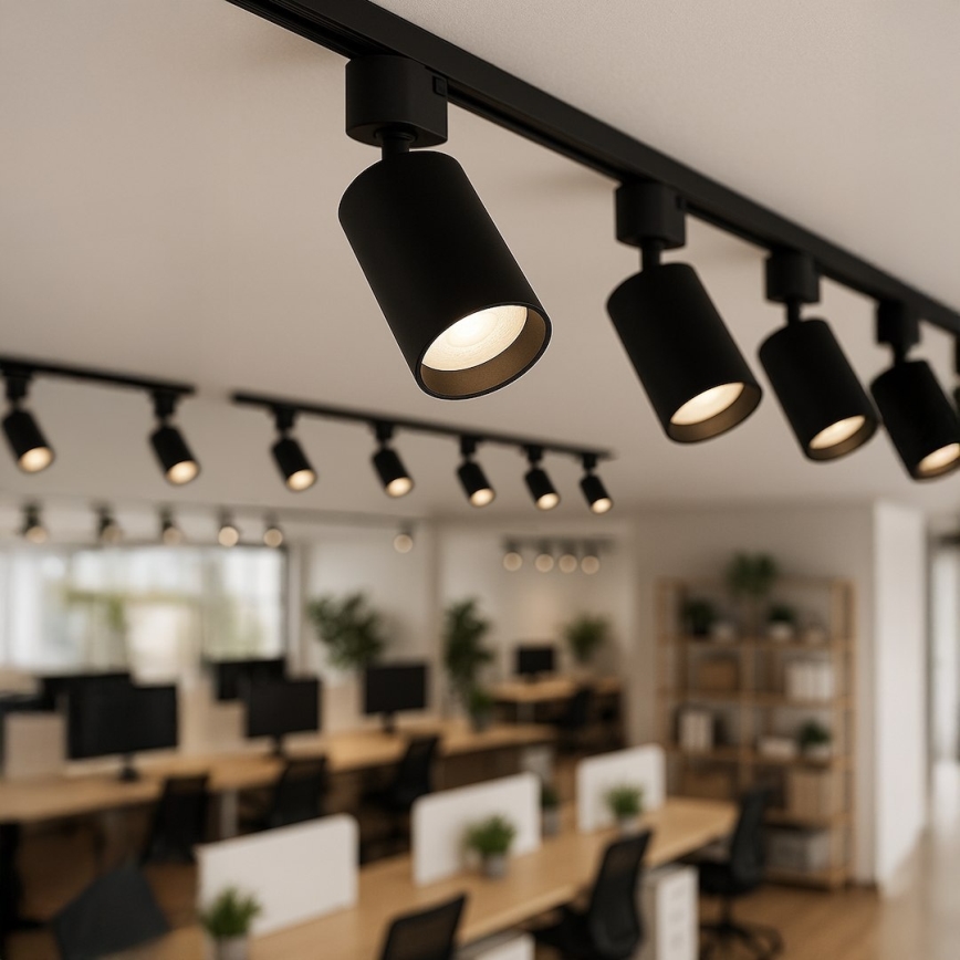 Bodové svietidlo do jednofázového lištového systému TIGER 1xGU10/10W/230V čierne