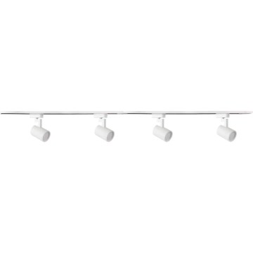 Bodové svietidlo do lištového systému LYNX 4xGU10/10W/230V + 2 x 75 cm lištový systém biela