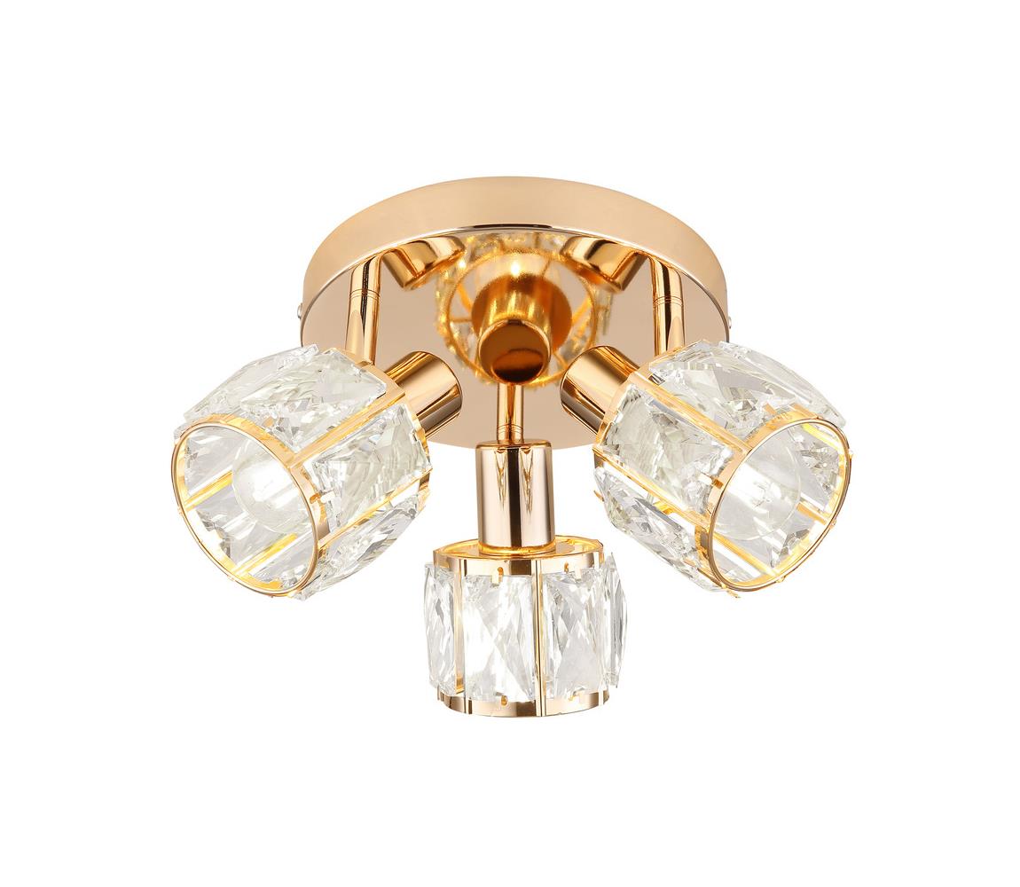 Bodové svietidlo DUBAI 3xE14/40W/230V pr. 36 cm rose gold
