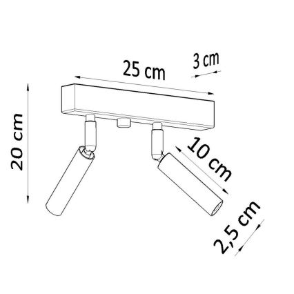 Bodové svietidlo EYETECH 2xG9/12W/230V biela