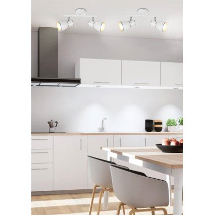 Bodové svietidlo FIDO 2xE14/40W/230V biela