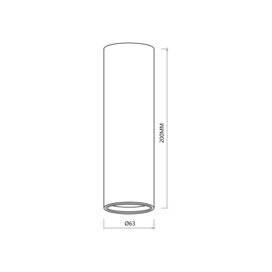 Bodové svietidlo GENESIS 1xGU10/8W/230V 20 cm biela