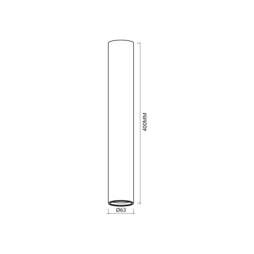 Bodové svietidlo GENESIS 1xGU10/8W/230V 40 cm biela