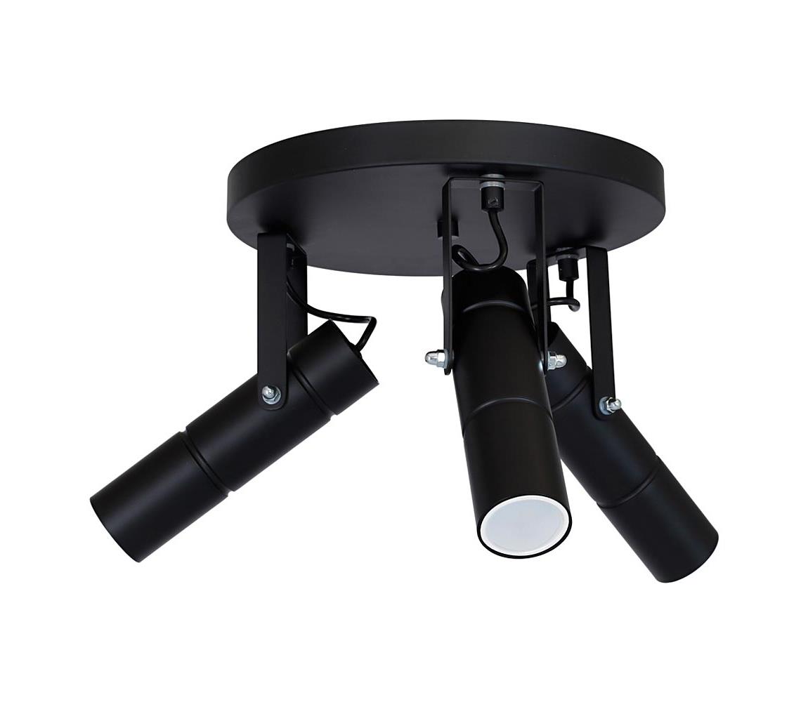 Bodové svietidlo IMPLODE 3xGU10/8W/230V čierna
