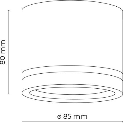 Bodové svietidlo JET 1xGX53/11W/230V čierna