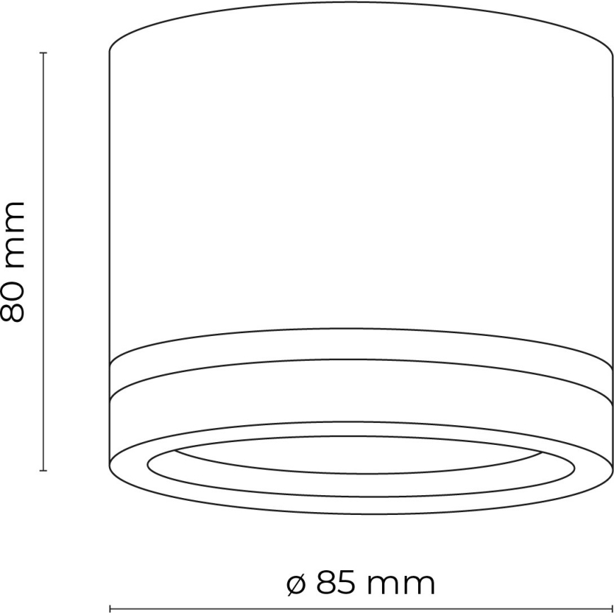 Bodové svietidlo JET 1xGX53/11W/230V čierna