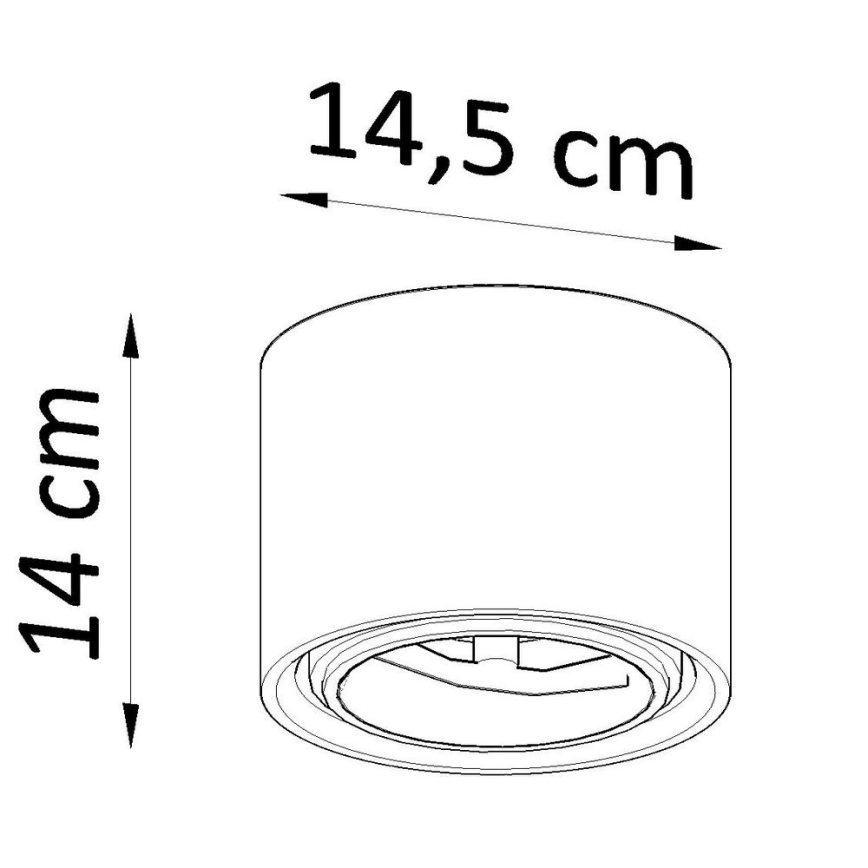 Bodové svietidlo KALU 1xGU10/40W/230V