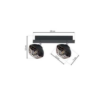 Bodové svietidlo LOGAN 2xE14/40W/230V