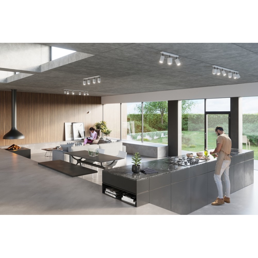 Sollux SL.0096 - Stropné svietidlo MERIDA 2 2xGU10/40W/230V biela