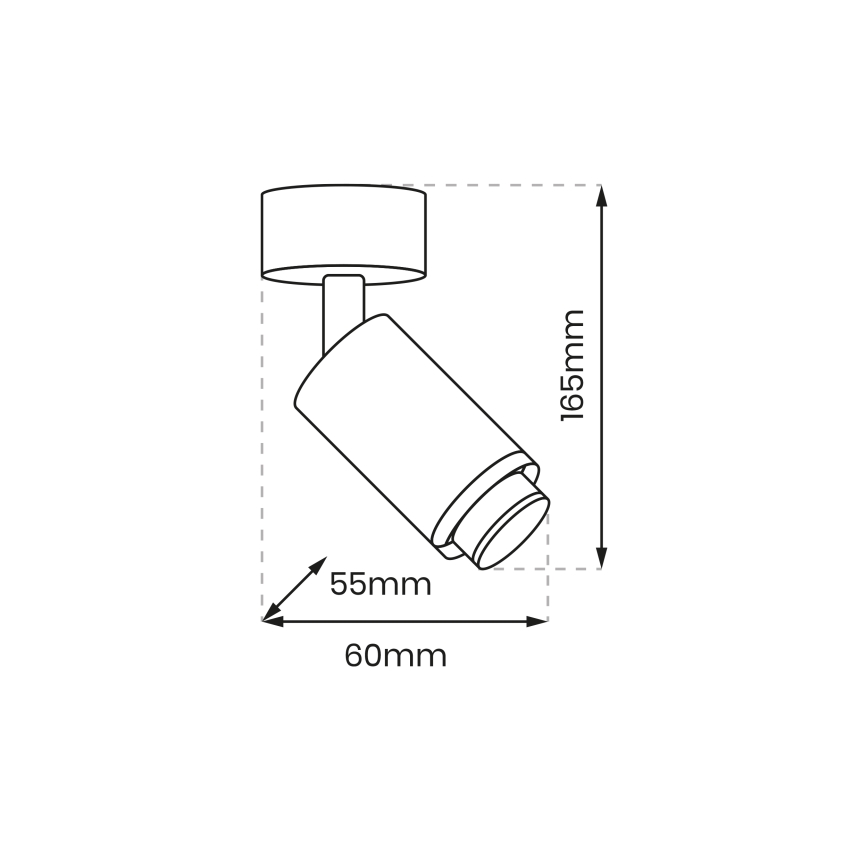 Bodové svietidlo MICA 1xGU10/25W/230V biela