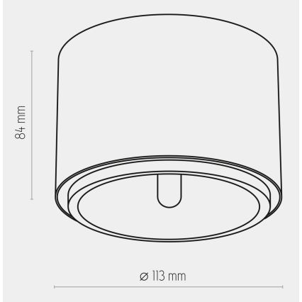 Bodové svietidlo MORIS 1xAR111 GU10/50W/230V biela